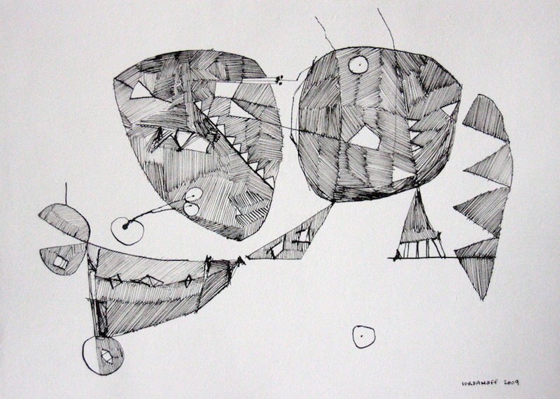 Abstract art Dear birds