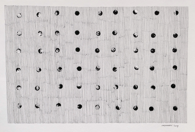 A contemporary abstract drawing