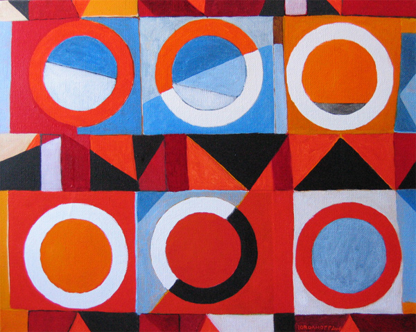 Jérémie Iordanoff - Petite peinture abstraite avec des cercles