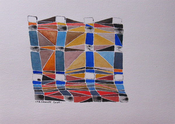 Arte abstracto Las columnas
