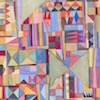 Contemporary watercolor drawing 644