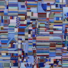 Pintura abstracta azul 685
